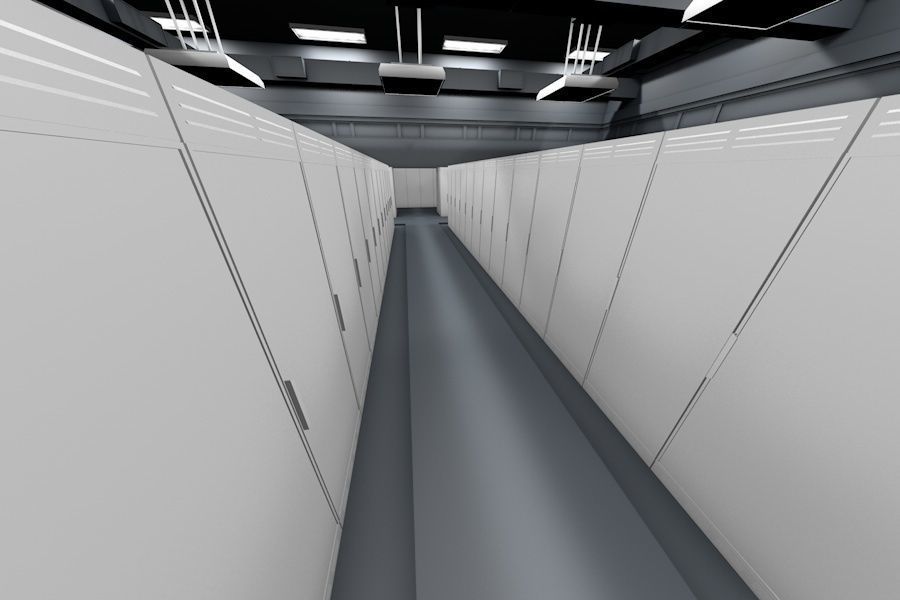 Data Centre Ready to Render Low-poly 3D model_11