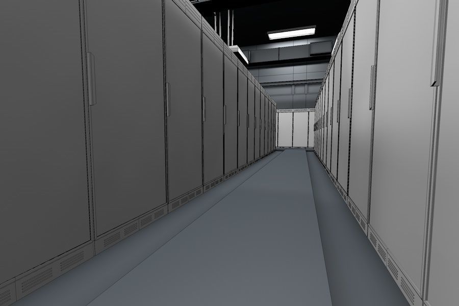 Data Centre Ready to Render Low-poly 3D model_14