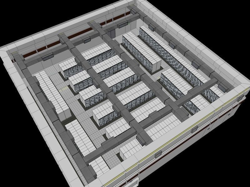 Data Centre Ready to Render Low-poly 3D model_23