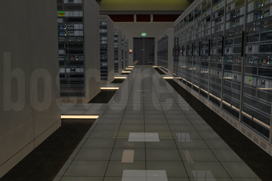 Data Centre Ready to Render Low-poly 3D model_6