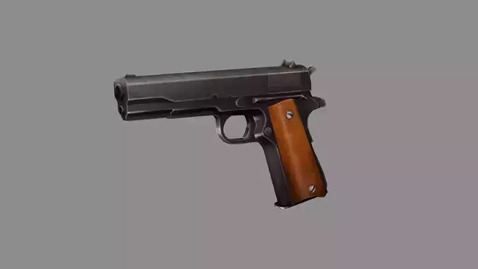 Pistol C127G Colt 45 M1911 Model Low Poly 3D Model