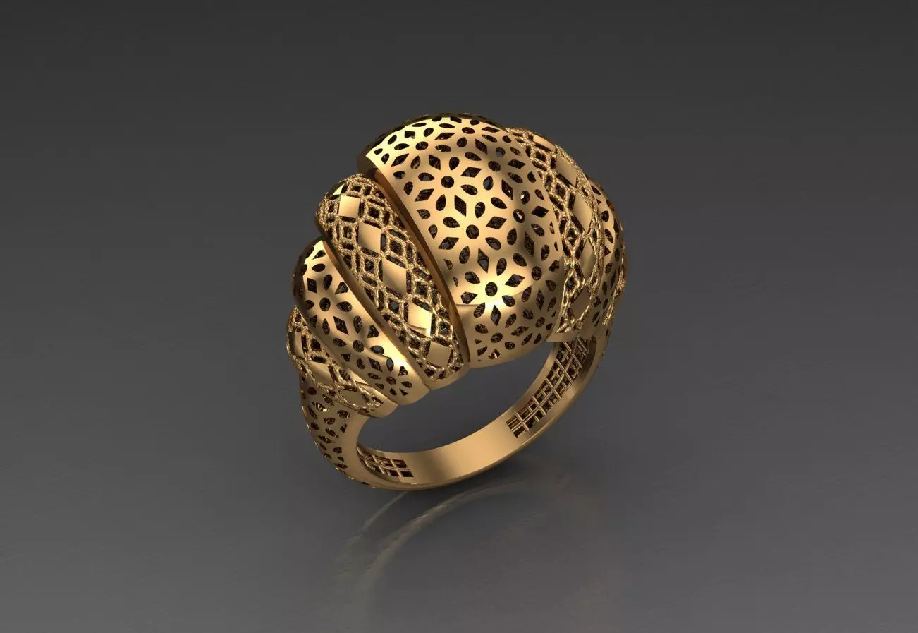 Ready Women Ring STL 3D Models  3D print model_0