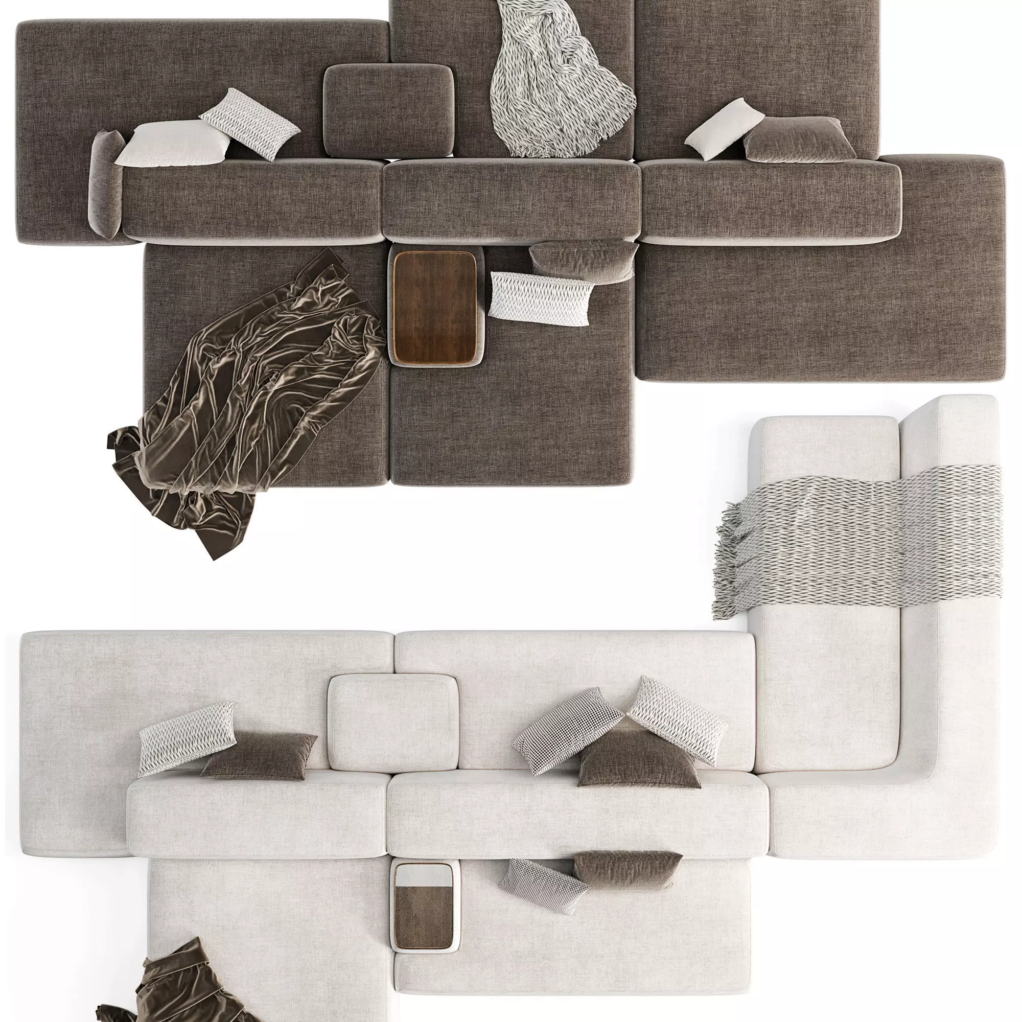 Lema Colud Sectional Sofa 3D model_3