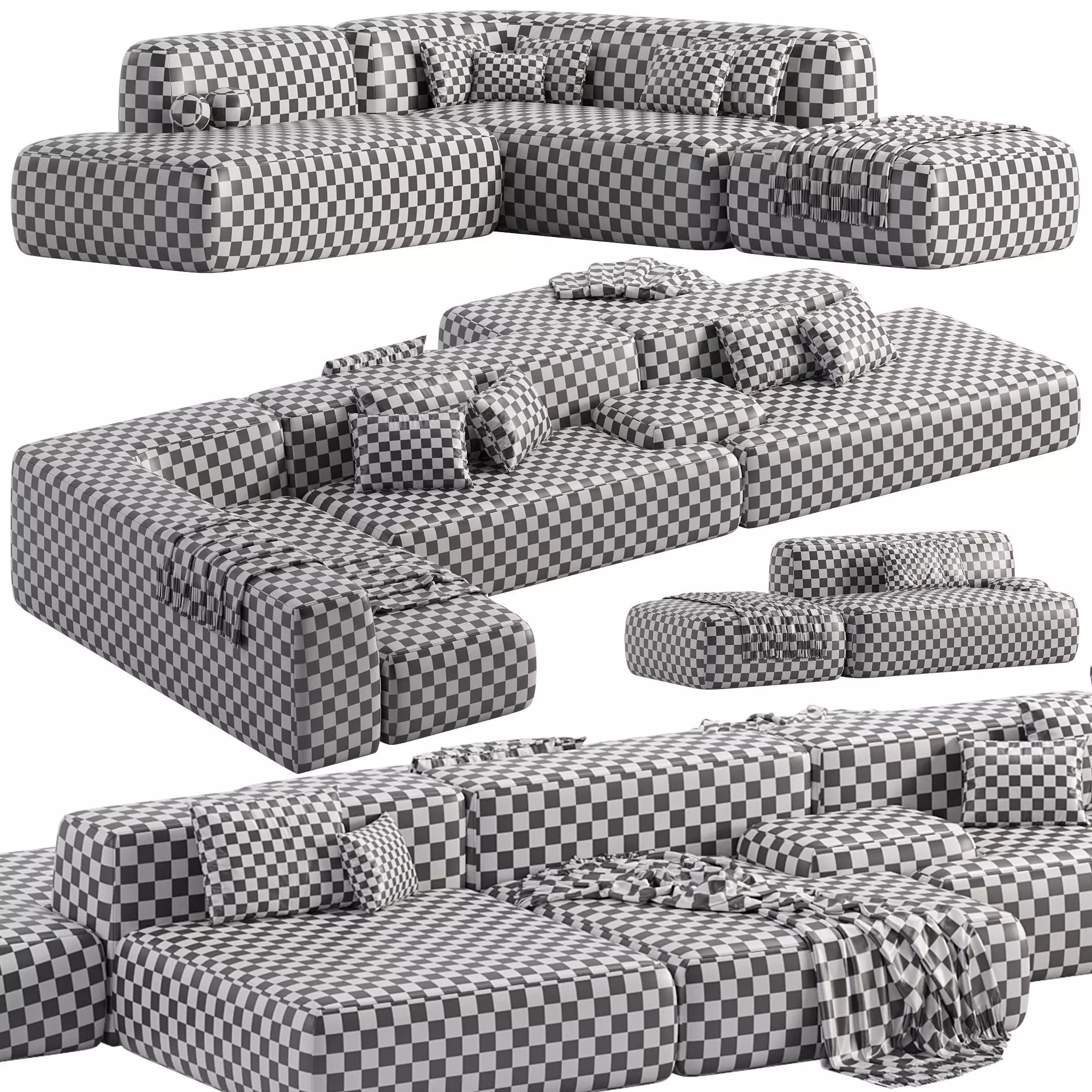 Lema Colud Sectional Sofa 3D model_6