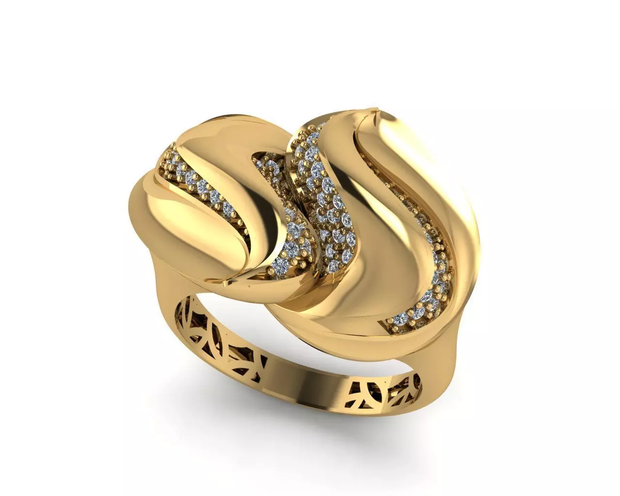 Ready Women Ring STL 3D Models  3D print model_0