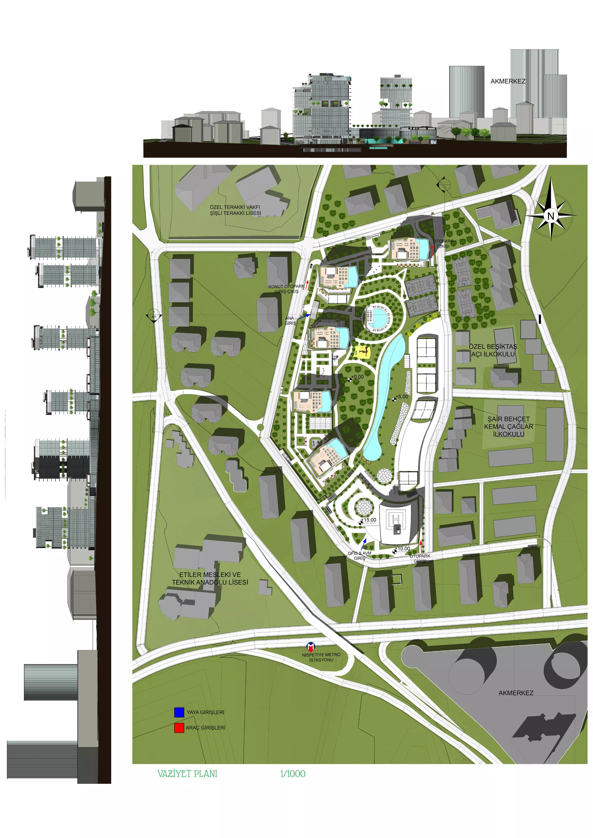 Highrise Residences Offices Shopping Mall Complex 3D model_1