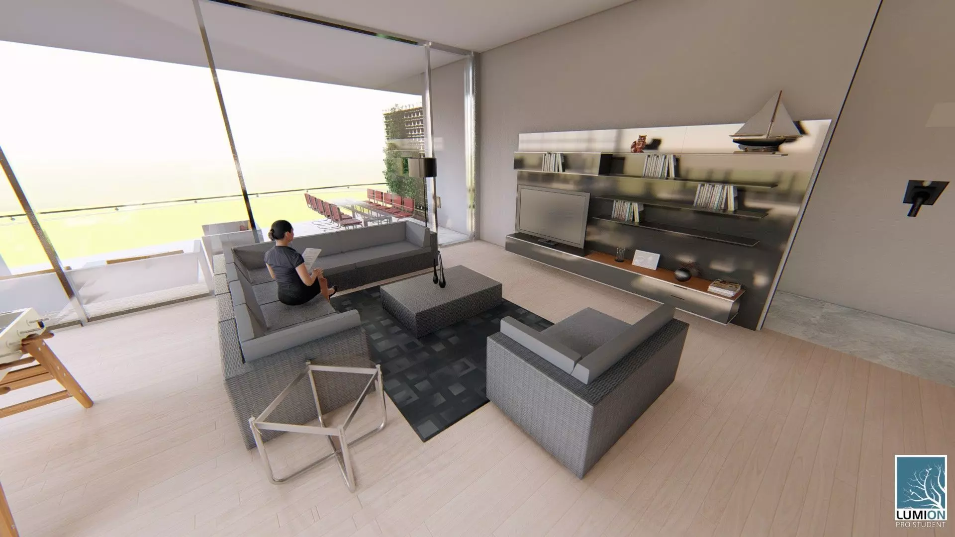 Highrise Residences Offices Shopping Mall Complex 3D model_23