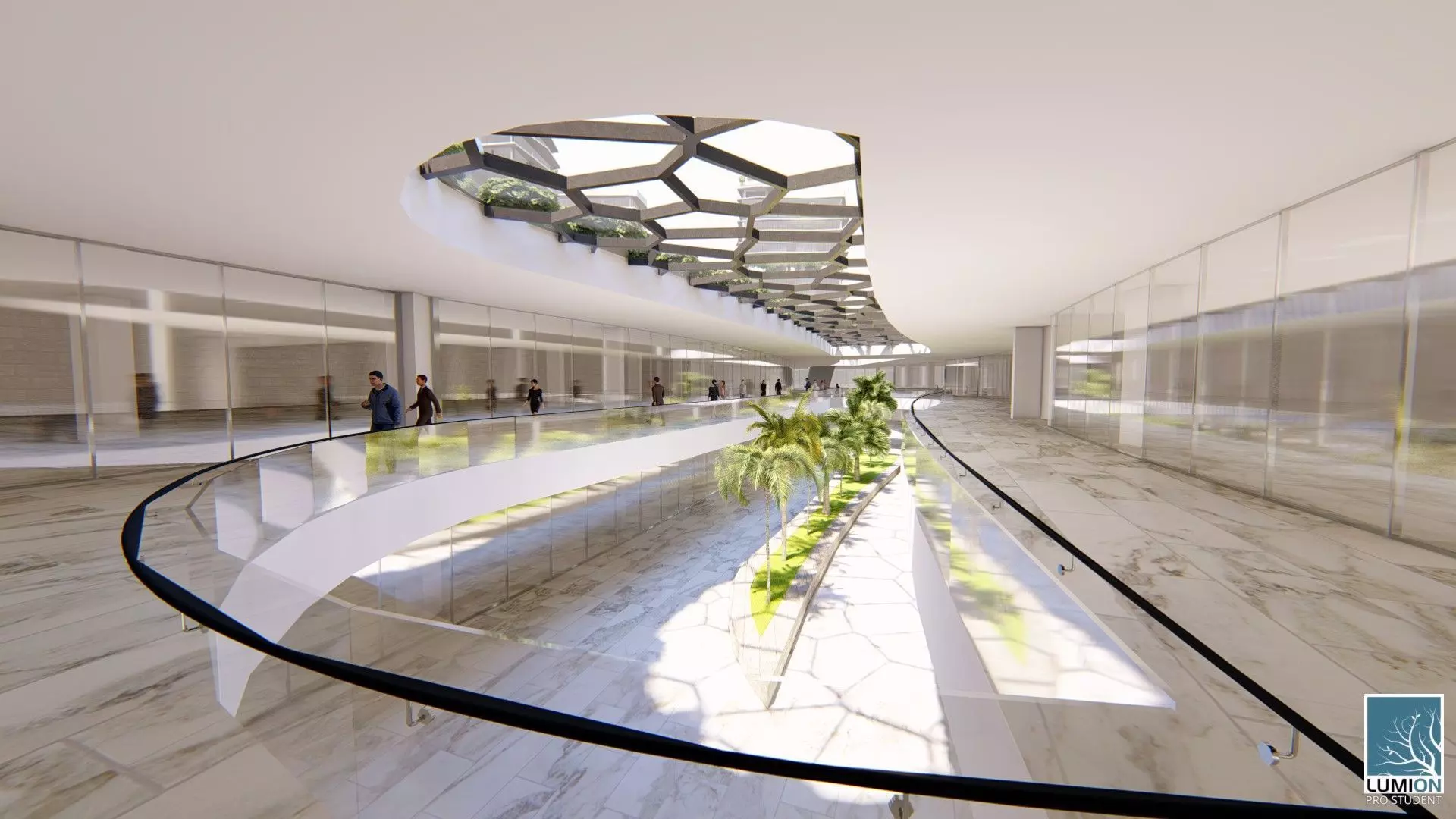 Highrise Residences Offices Shopping Mall Complex 3D model_29