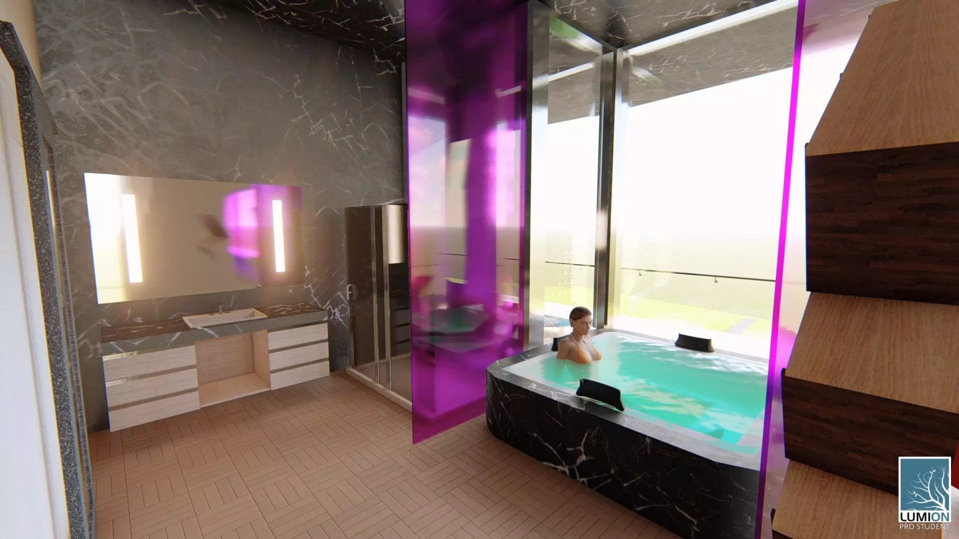 Highrise Residences Offices Shopping Mall Complex 3D model_17