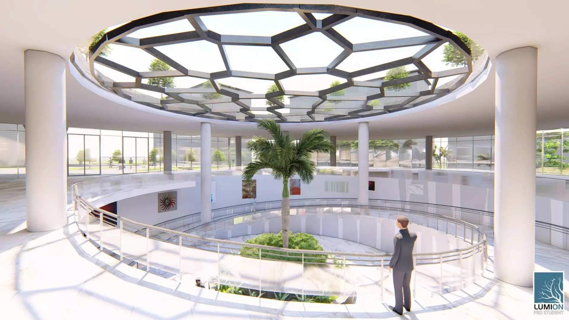 Highrise Residences Offices Shopping Mall Complex 3D model_33