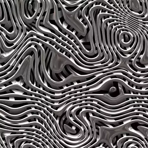 Liquid Chrome Wave Wallpaper Texture 