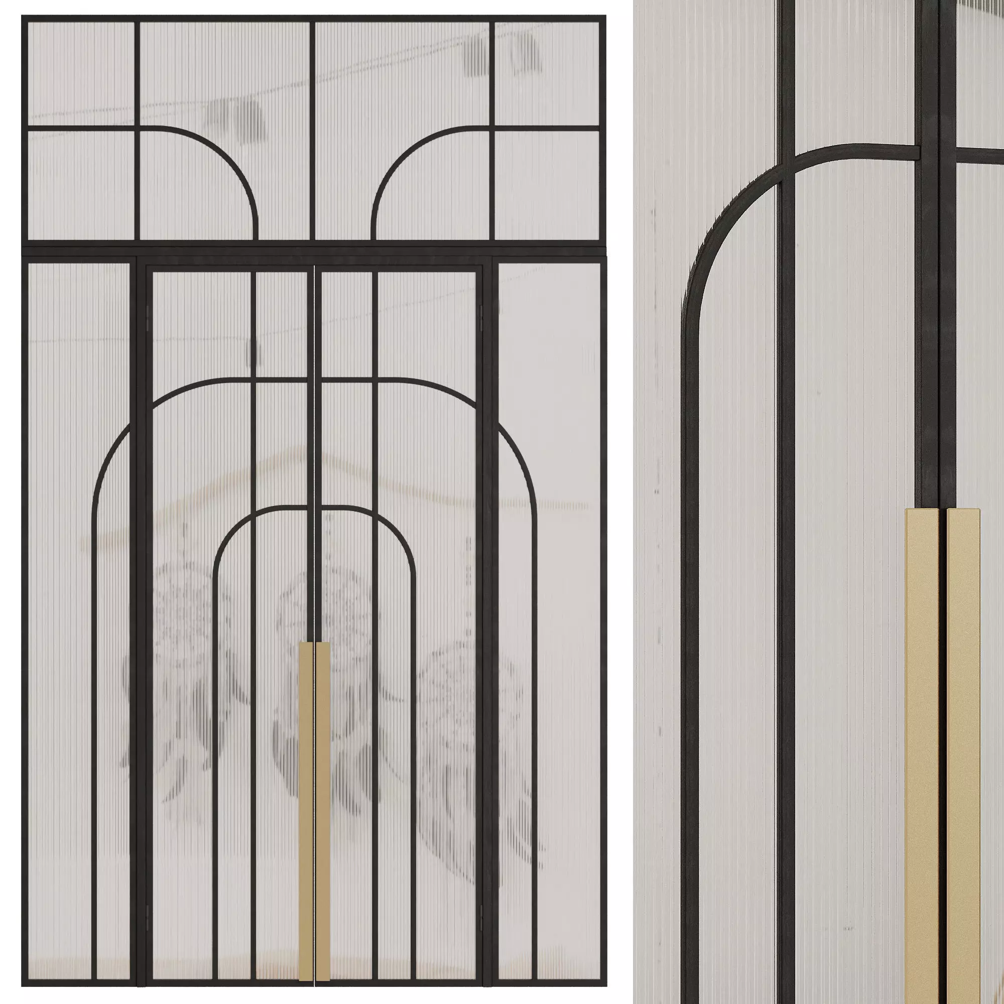 Entrance door set256 3D model_0