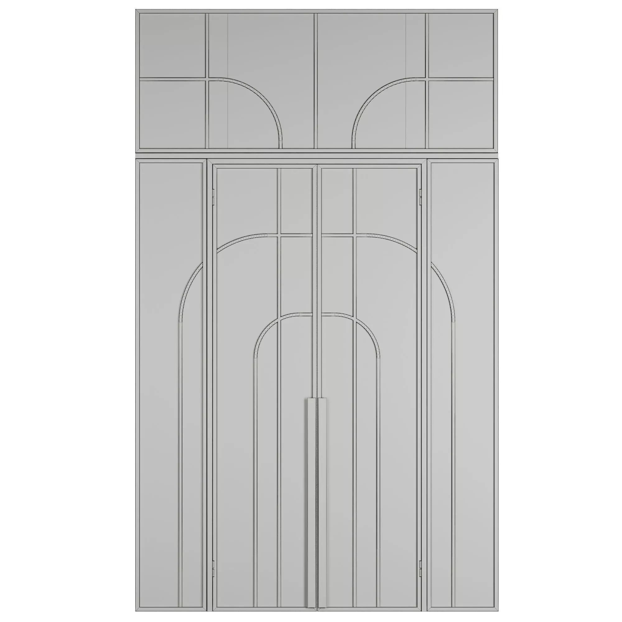 Entrance door set256 3D model_3