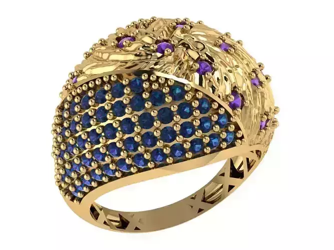 Ready Women Gold Ring STL 3D Models 