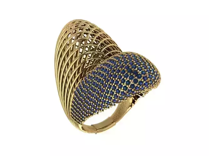 Ready Women Gold Ring STL 3D Models 