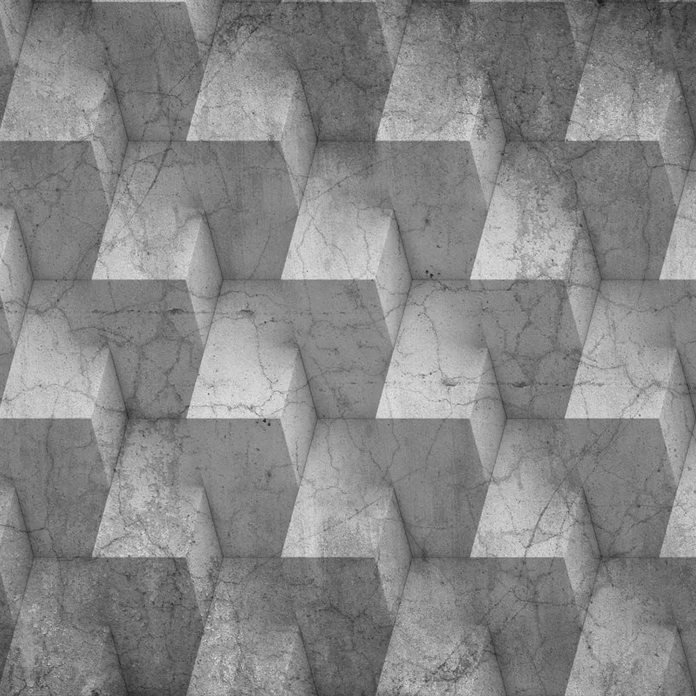 Concrete Cube Illusion Wallpaper Texture Texture