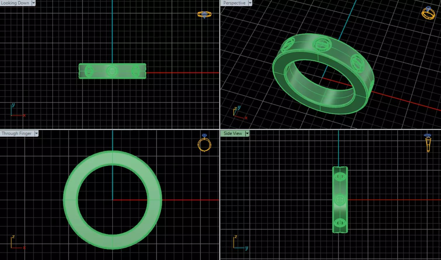 Pendant Cartier  3D print model_11