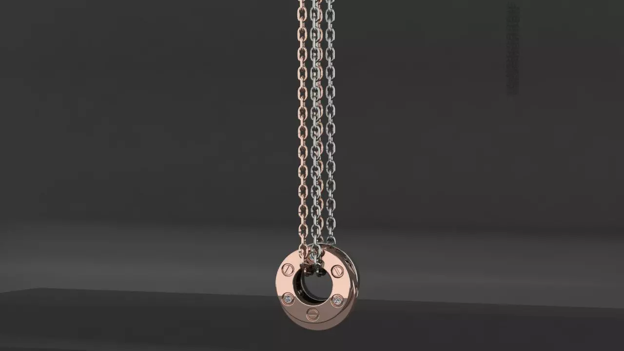 Pendant Cartier  3D print model_0