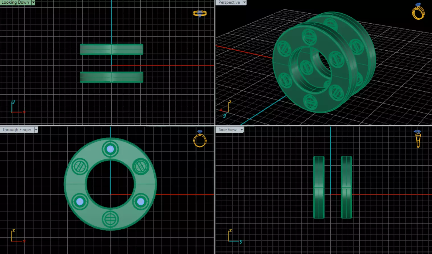 Pendant Cartier  3D print model_8