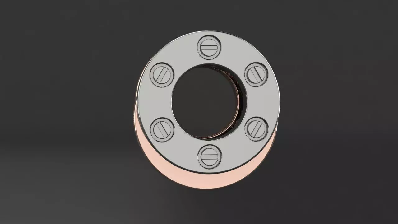 Pendant Cartier  3D print model_6