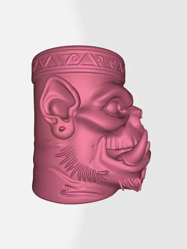 Orc mug Bolra face 3D model 3D model_4