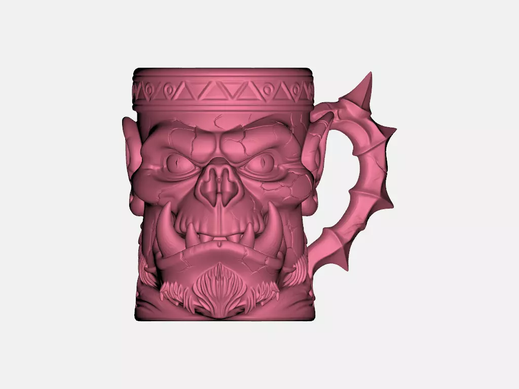 Orc mug Bolra face 3D model 3D model_2