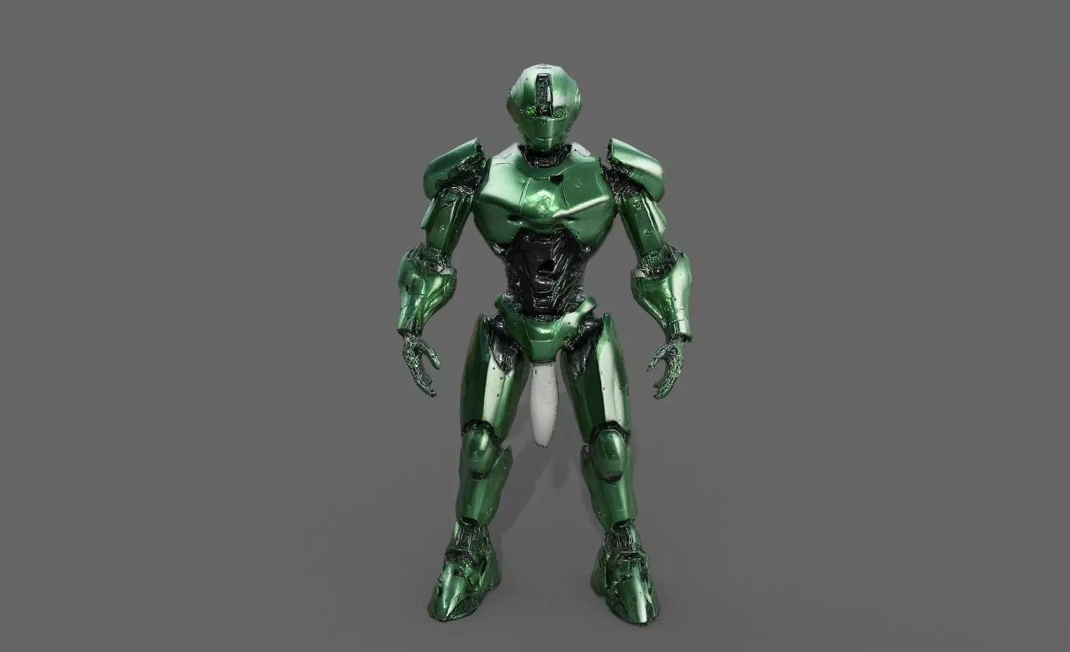 Cyborg Fighter Pack 1 Low-poly 3D model_2