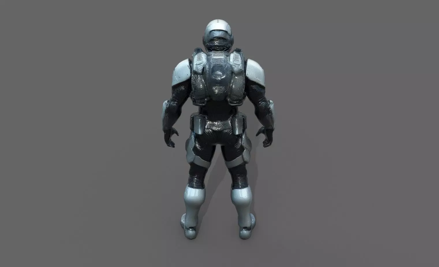 Cyborg Fighter Pack 1 Low-poly 3D model_16