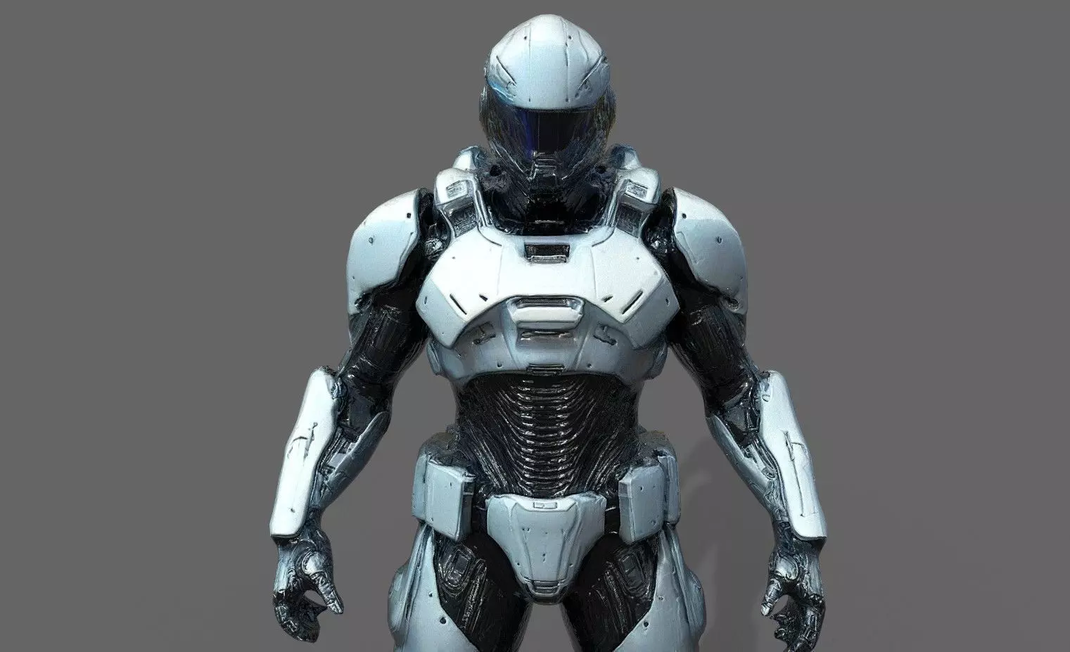 Cyborg Fighter Pack 1 Low-poly 3D model_20