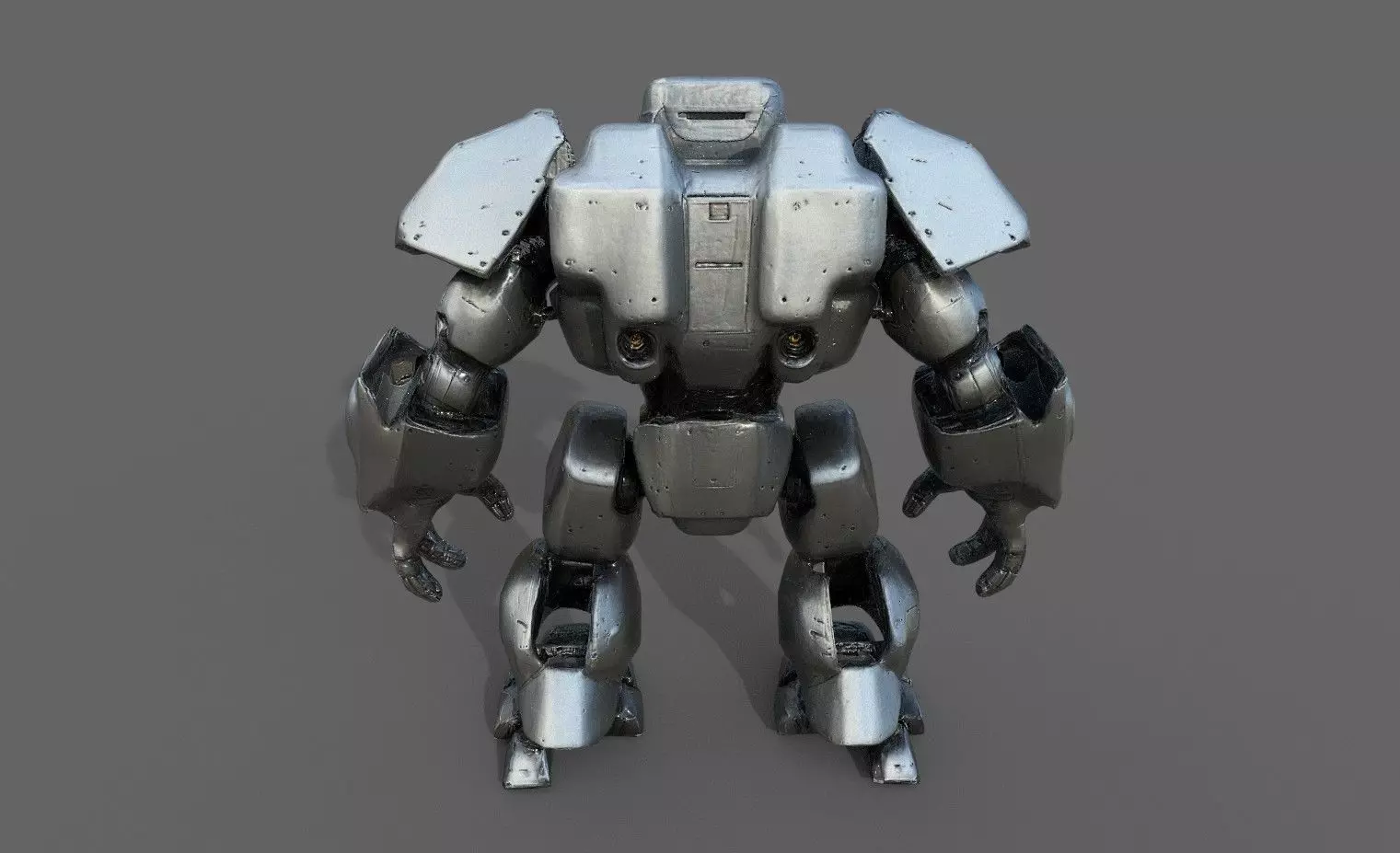 Cyborg Fighter Pack 1 Low-poly 3D model_17