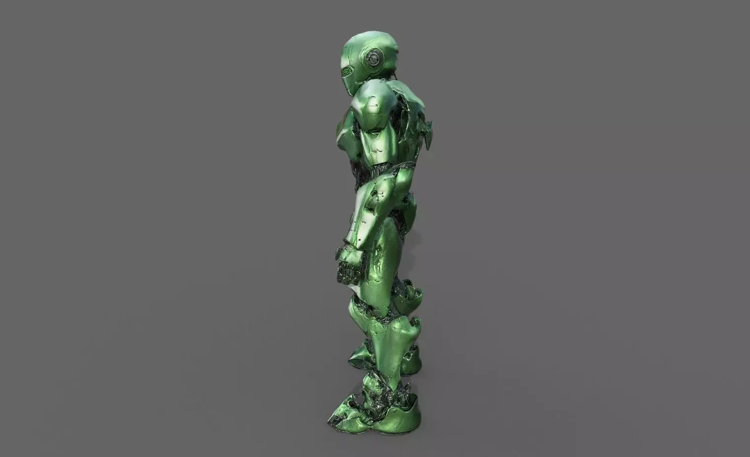 Cyborg Fighter Pack 1 Low-poly 3D model_12