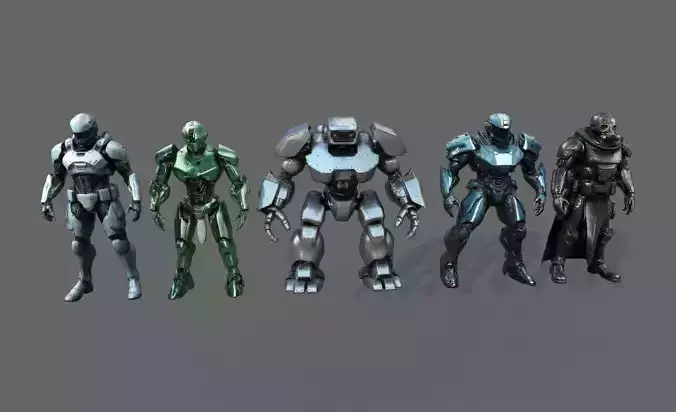Cyborg Fighter Pack 1