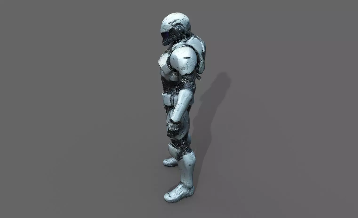 Cyborg Fighter Pack 1 Low-poly 3D model_11