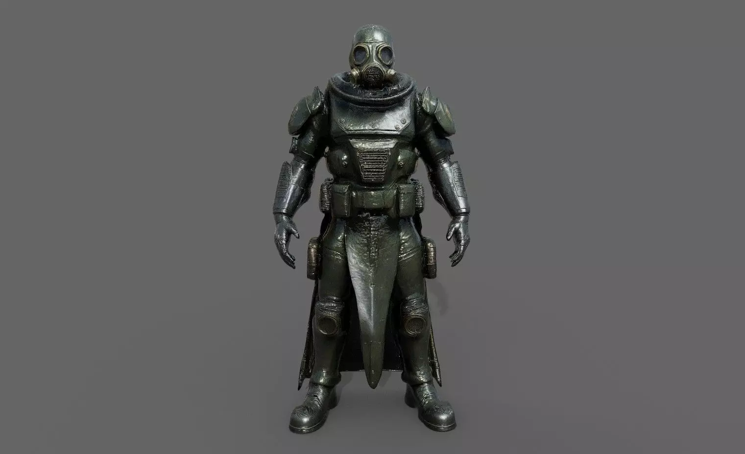 Cyborg Fighter Pack 1 Low-poly 3D model_5