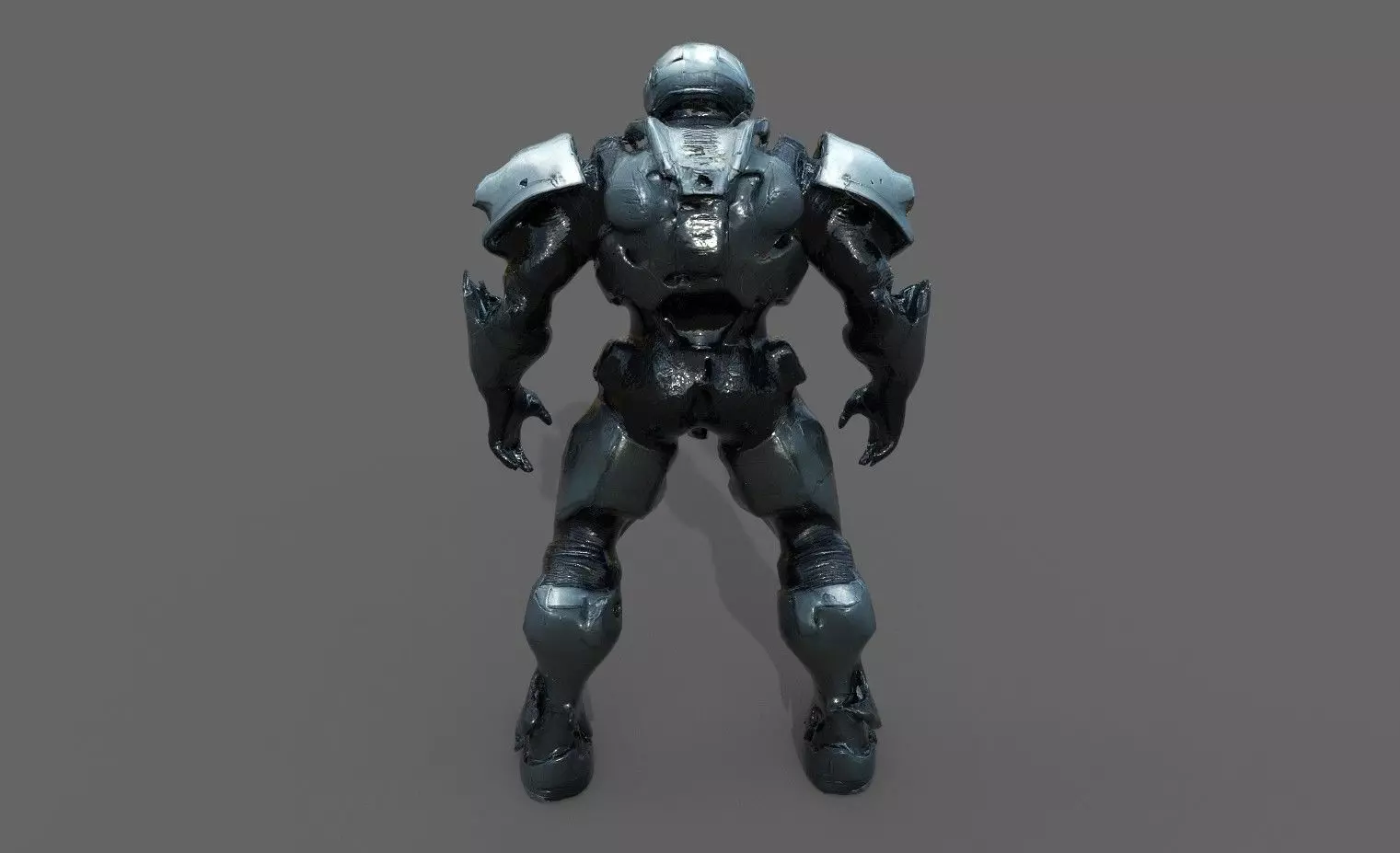 Cyborg Fighter Pack 1 Low-poly 3D model_18