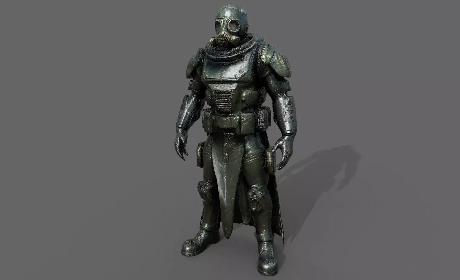 Cyborg Fighter Pack 1 Low-poly 3D model_10
