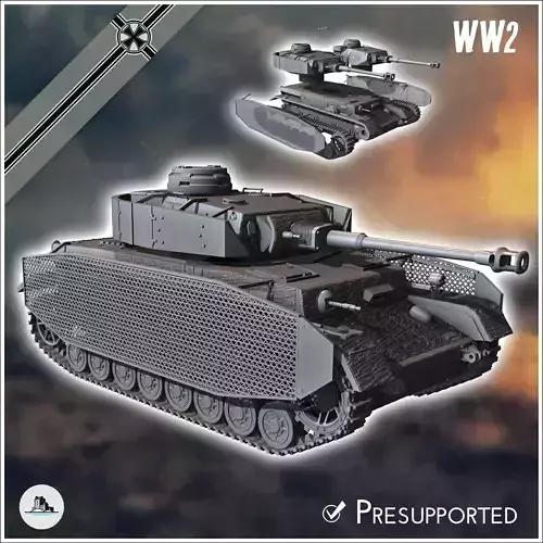 Panzer IV Ausf G - Germany Eastern Western Front Normandy Italy  3D print model