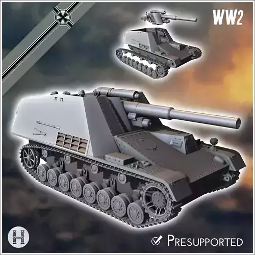 Hummel 150mm 18M Sf auf Geschutzwagen III-IV SdKfz 165 early ver