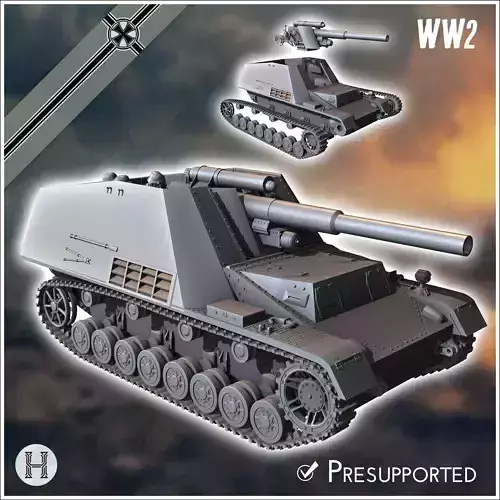 Hummel 150mm 18M Sf auf Geschutzwagen III-IV SdKfz 165 late vers