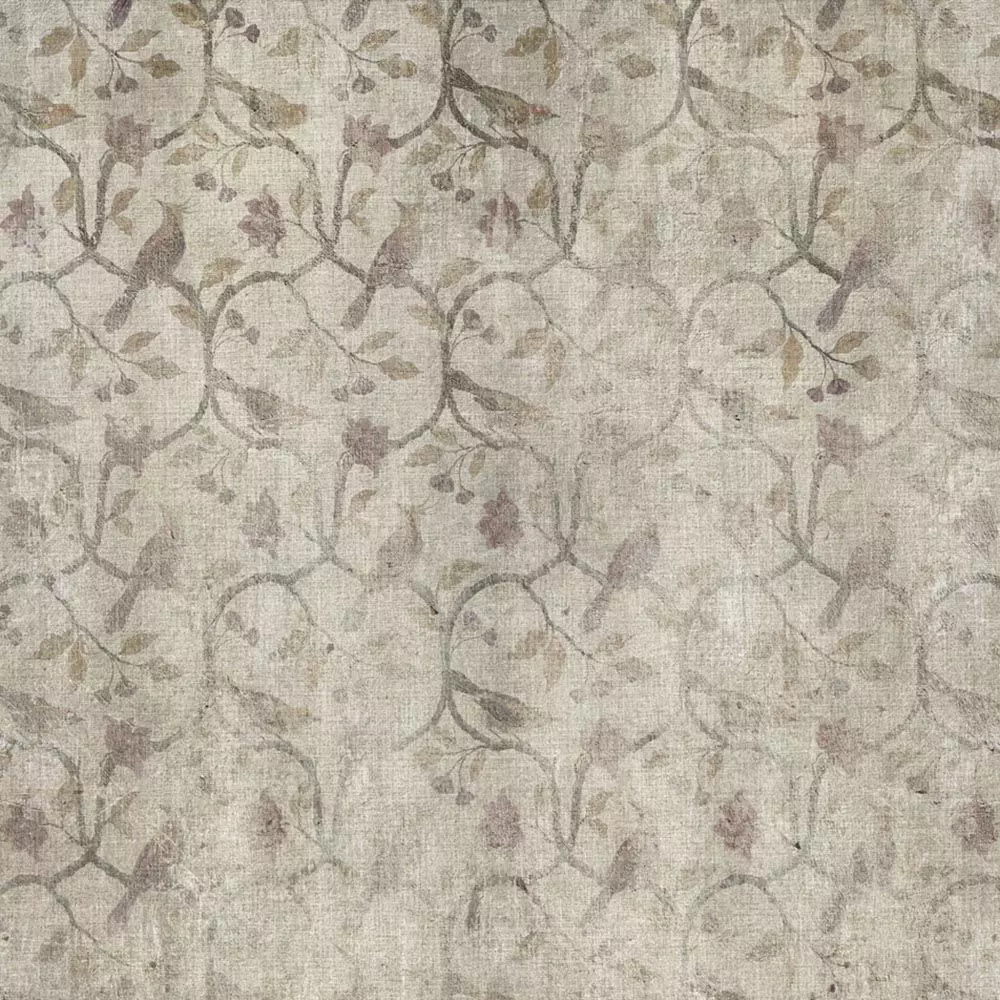 Faded Aviary Damask Wallpaper Texture Texture