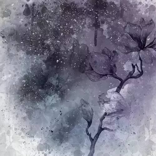 Nocturne Ink Blossom Wallpaper Texture