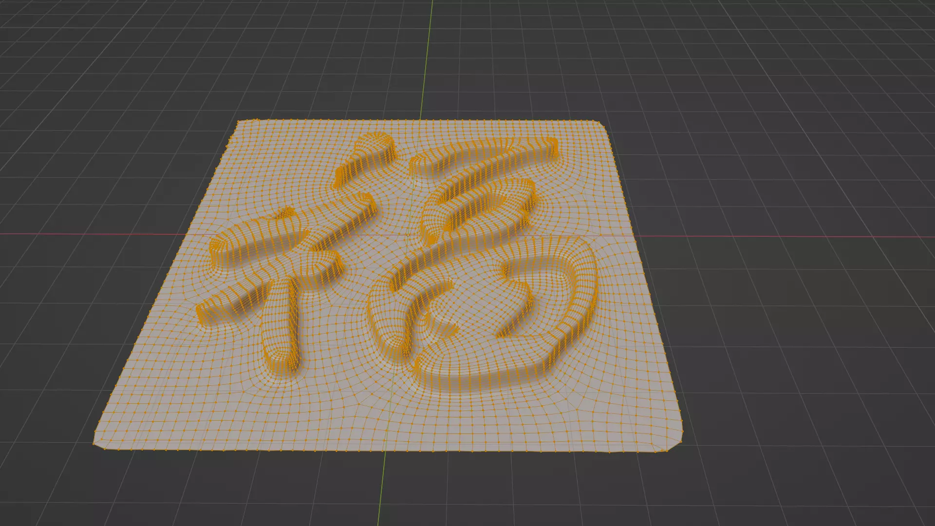 Wooden sheet with Chinese scripts engrave on it Low-poly 3D model_11