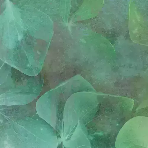 Verdigris Leaf Veil Wallpaper Texture 