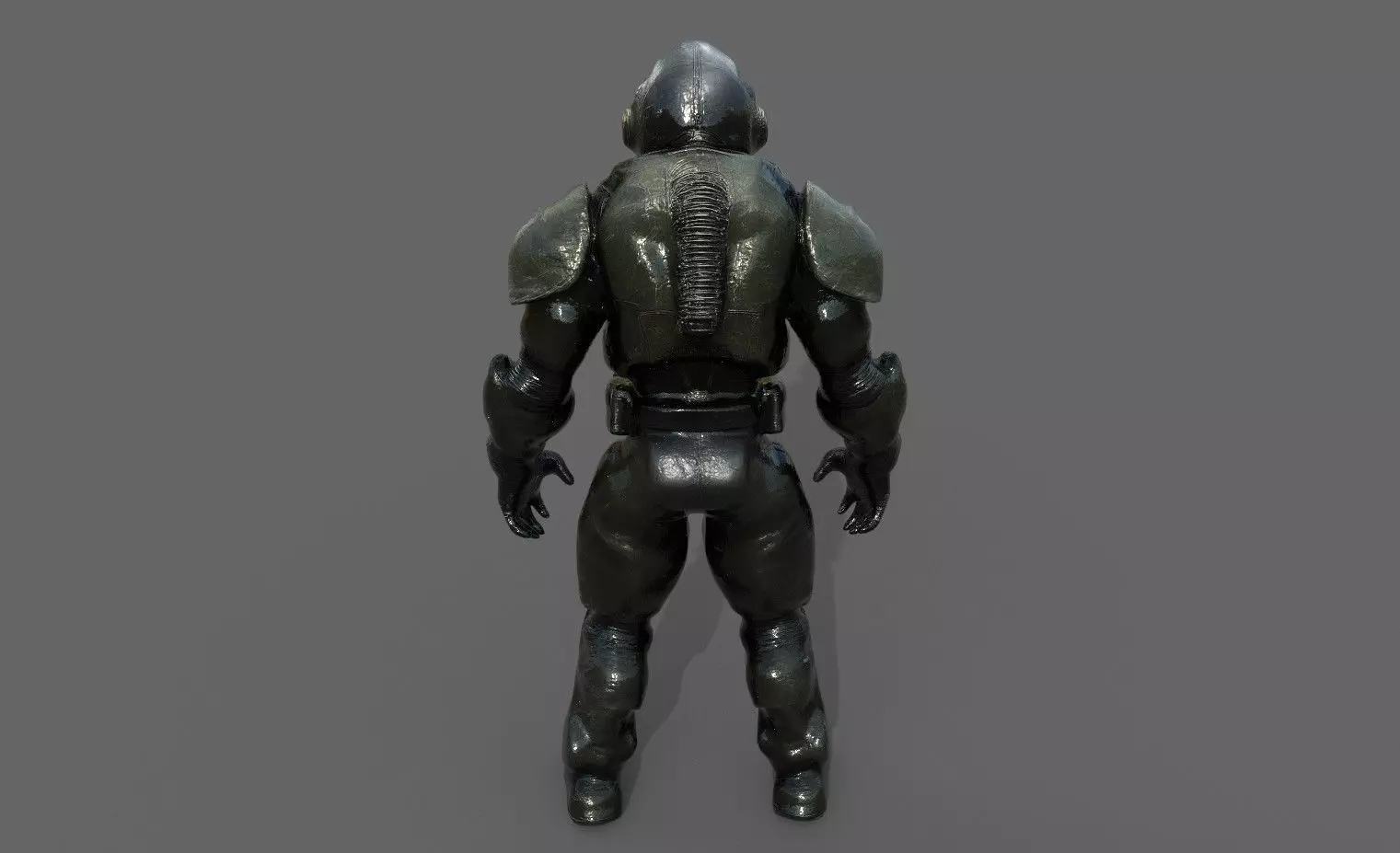 Cyborg Fighter Pack 4 Low-poly 3D model_16