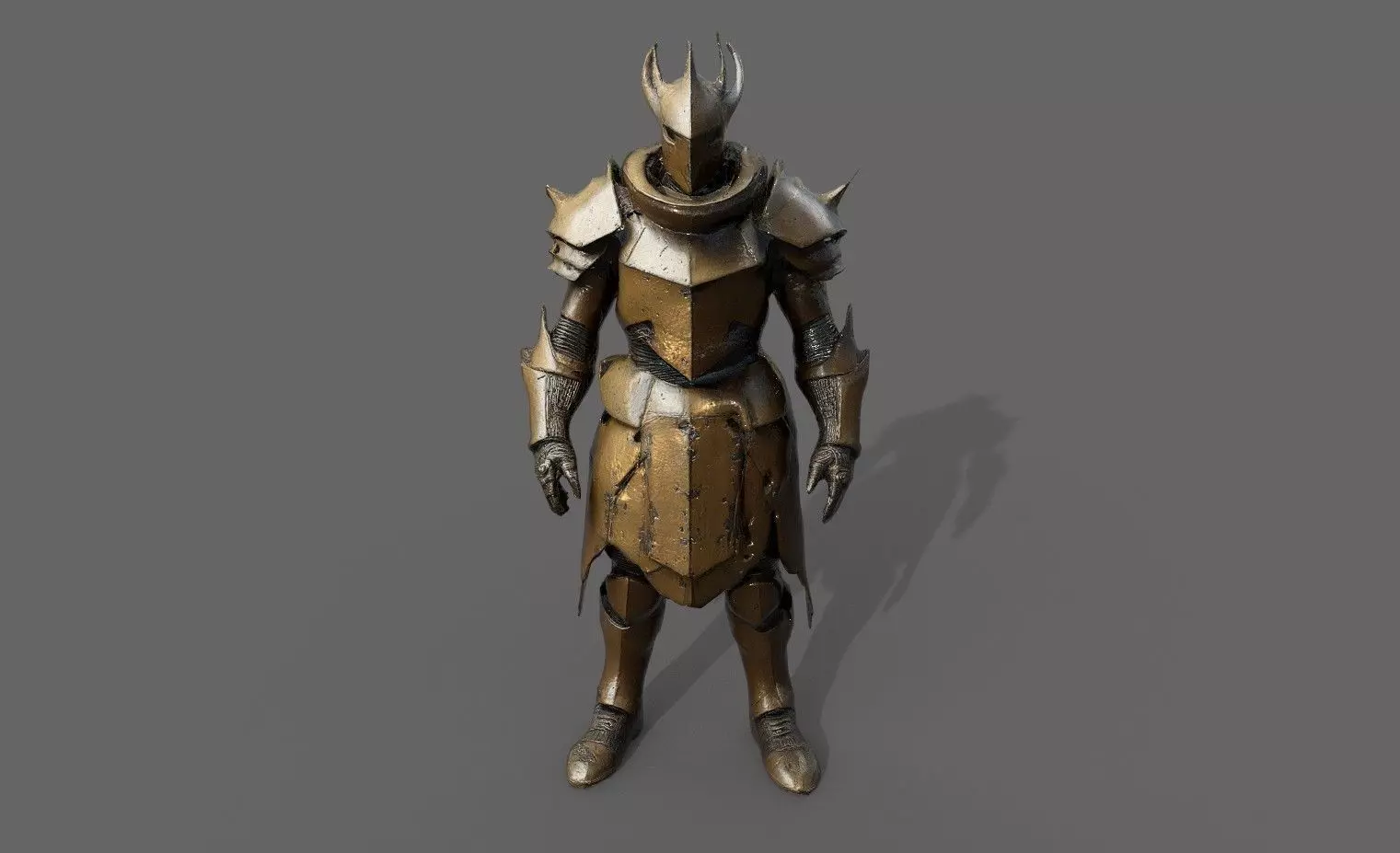 Cyborg Fighter Pack 4 Low-poly 3D model_5