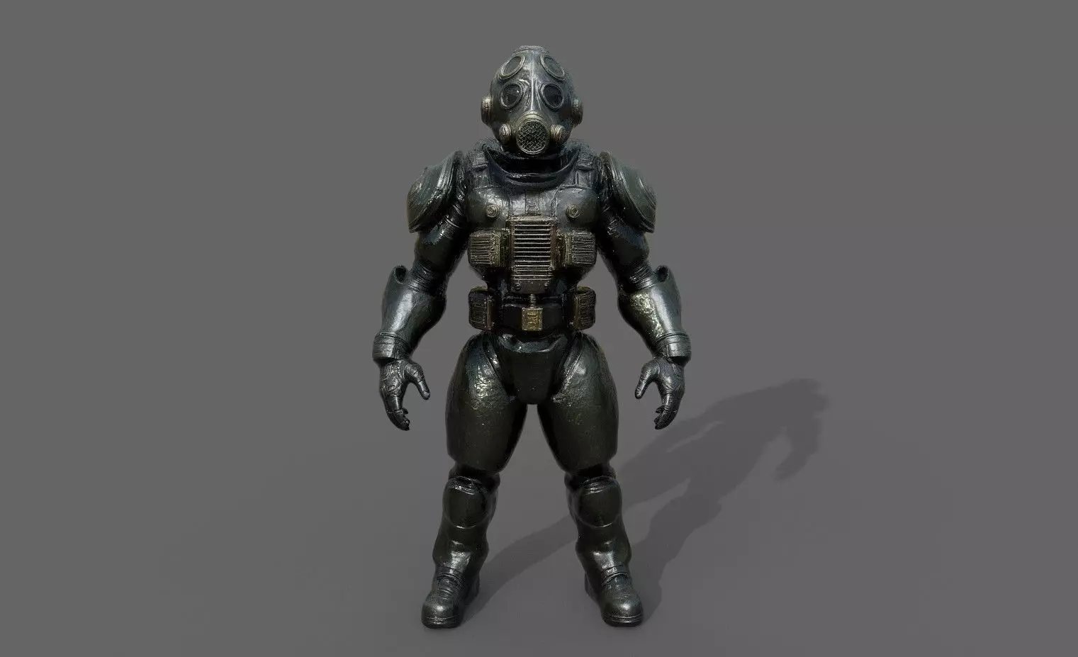 Cyborg Fighter Pack 4 Low-poly 3D model_1