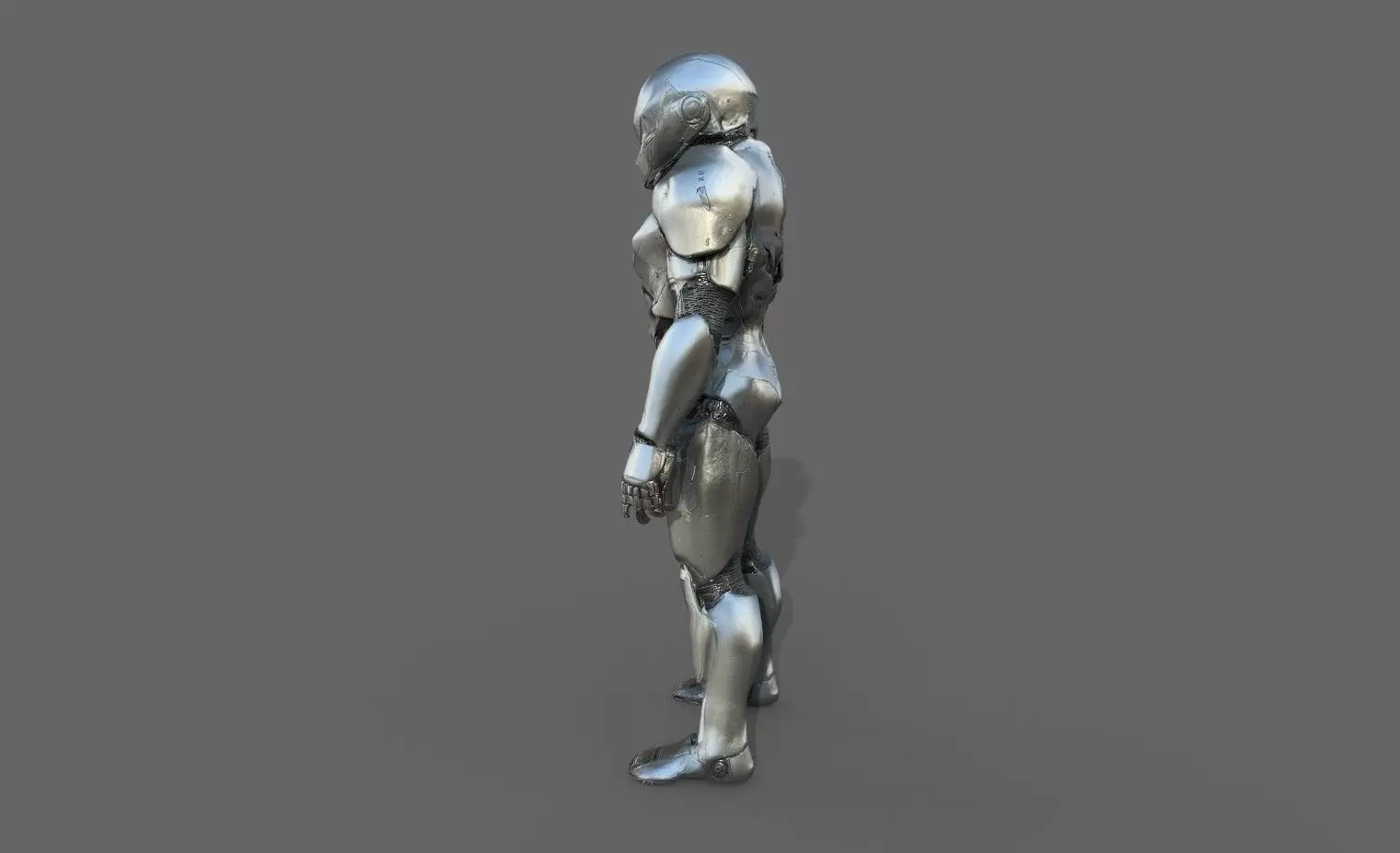 Cyborg Fighter Pack 4 Low-poly 3D model_13