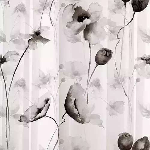 Ink Poppies Veil Wallpaper Texture 