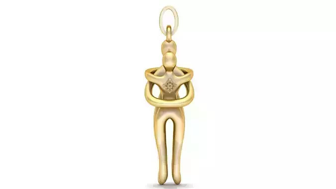 Symbol of Love and Unity Pendant 3D PRINDABLE MODEL