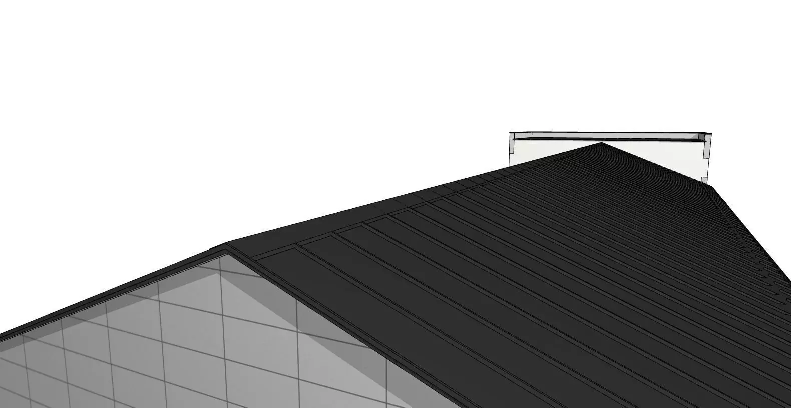 Industrial Hall with Office Building 3D model_8